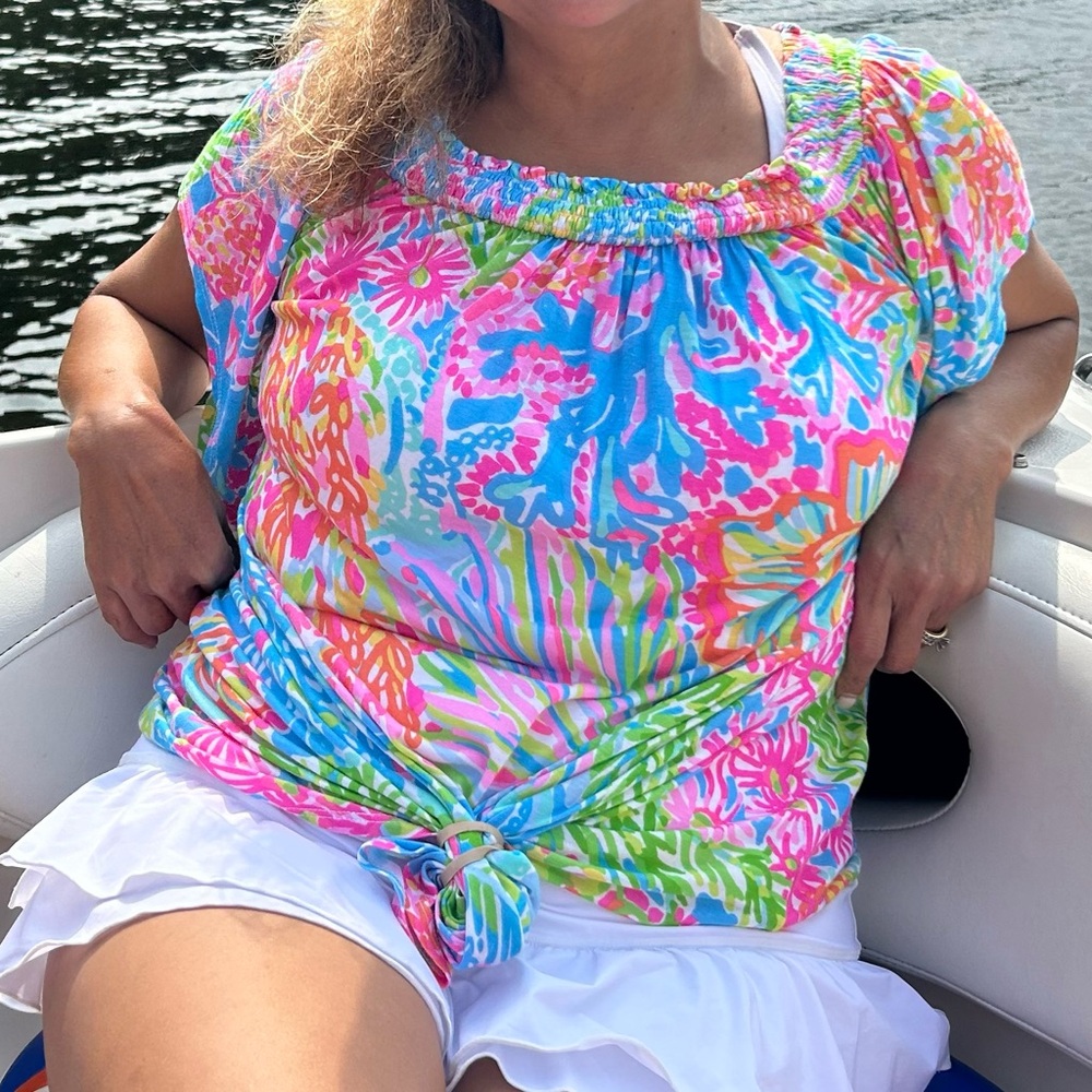 Colorful Off-Shoulder Dress